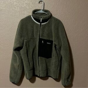 Patagonia Olive Green Fleece Jacket